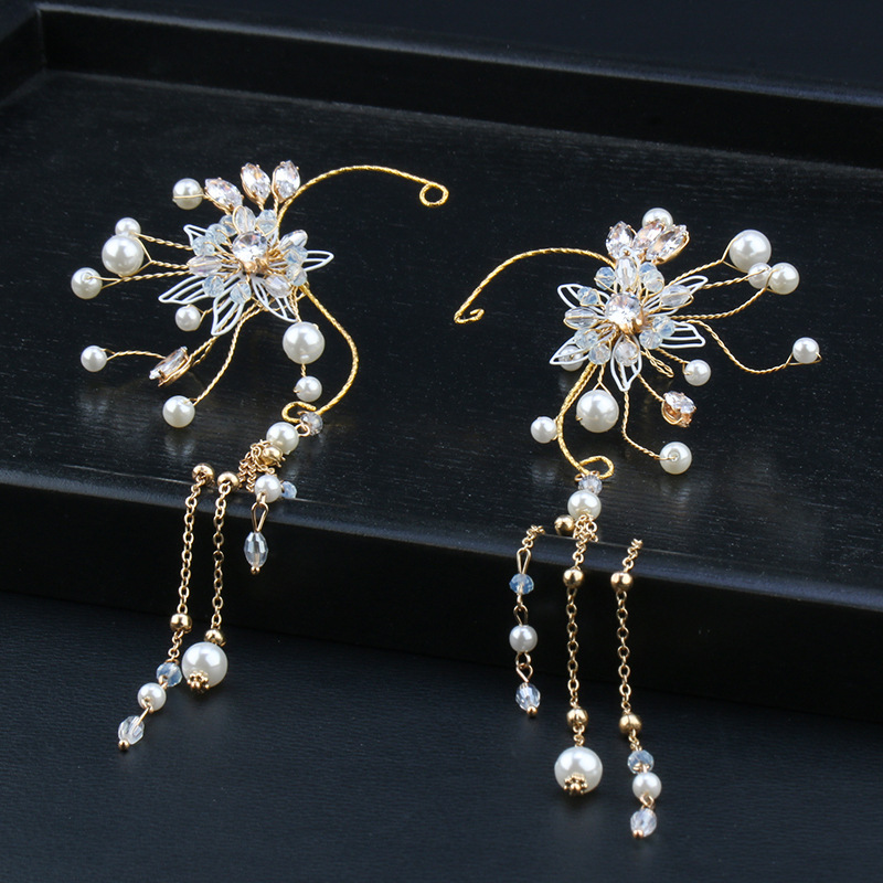 (พร้อมส่ง) Ear Cuff 018 จรหู จอนหู ได้ทั้งคู่ เกี่ยวใบหู ใส่สวยๆ สวยงาม ทำจากโลหะสีทอง