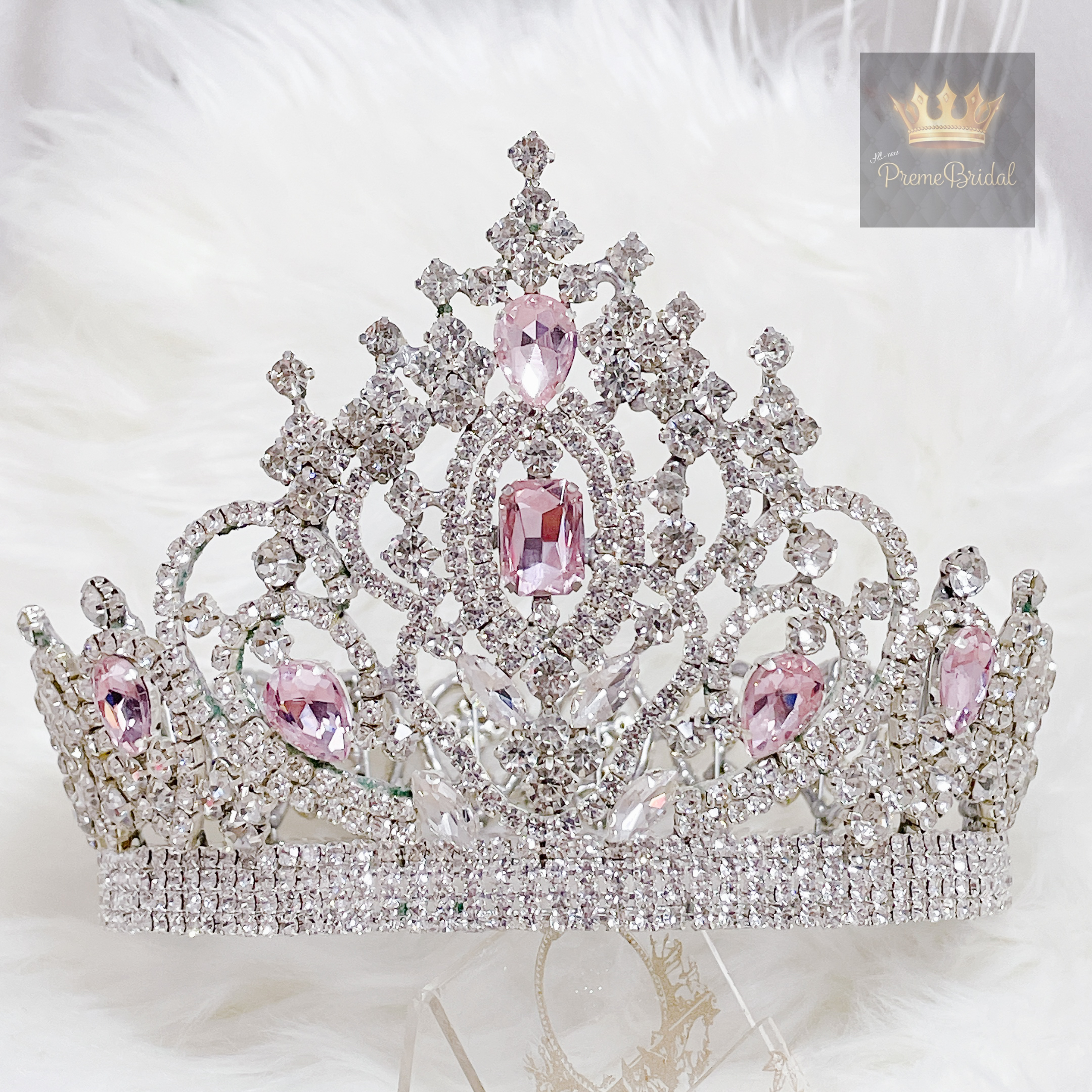 (พร้อมส่งจากไทย) มงกุฏ 113 มงกุฎนางงาม งานเพชรหนามเตย