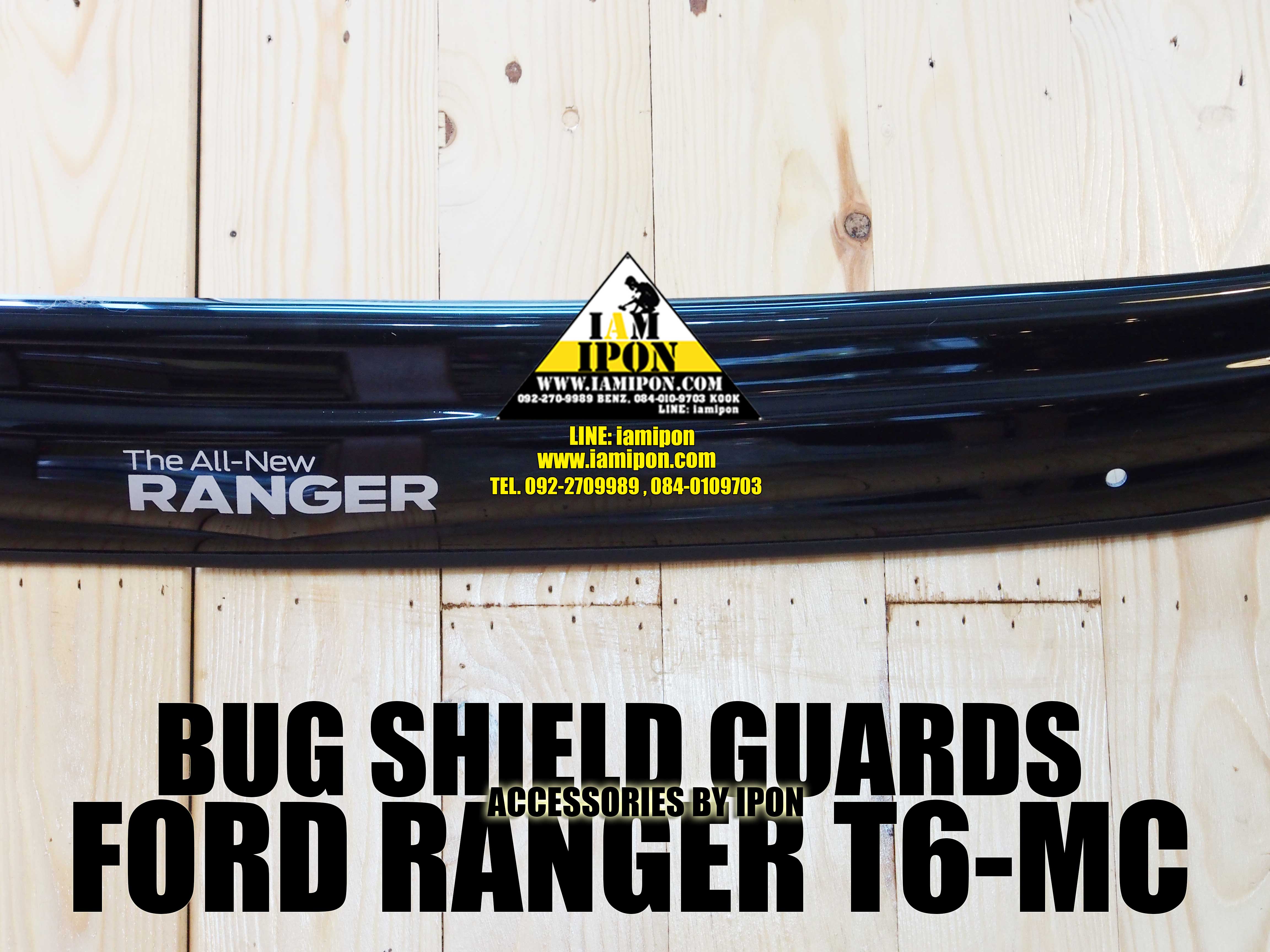 BUG SHIELD GUARDS FORD RANGER T6-MC 2012-2015 กันแมลงฟอร์ดเรนเจอร์ T6-MC 2012-2015