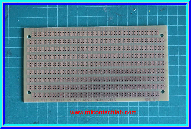 1x แผ่นพีซีบี UPC871 ขนาด 7.5 x14.4 ซม. แผ่นพีซีบีเอนกประสงค์
