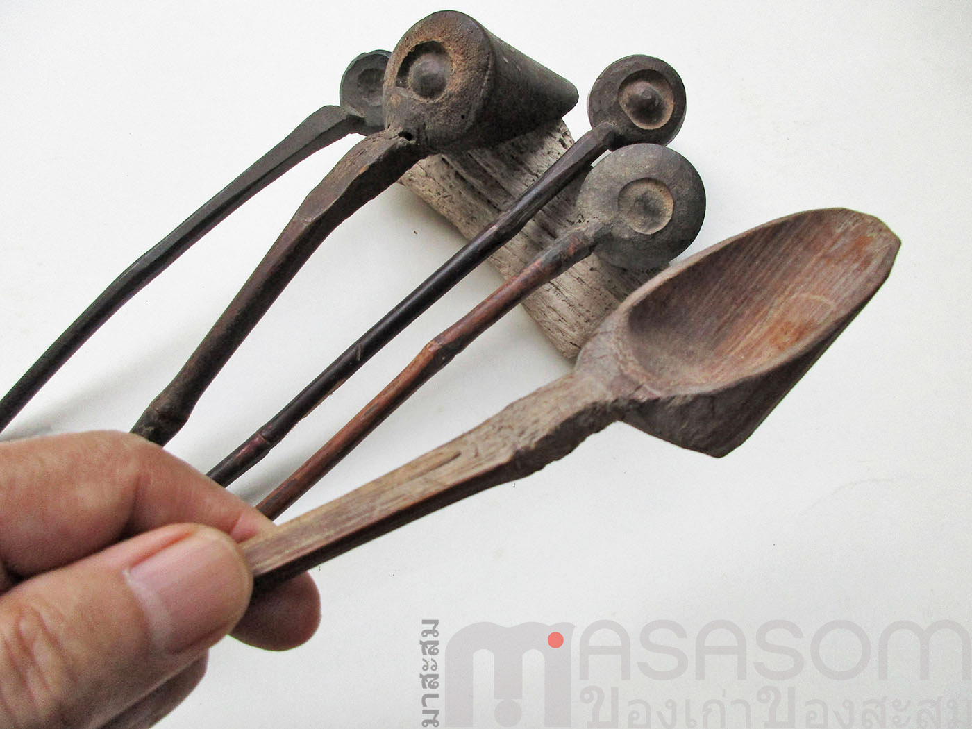 ช้อนไม้ไผ่ชาวเขาของเก่า