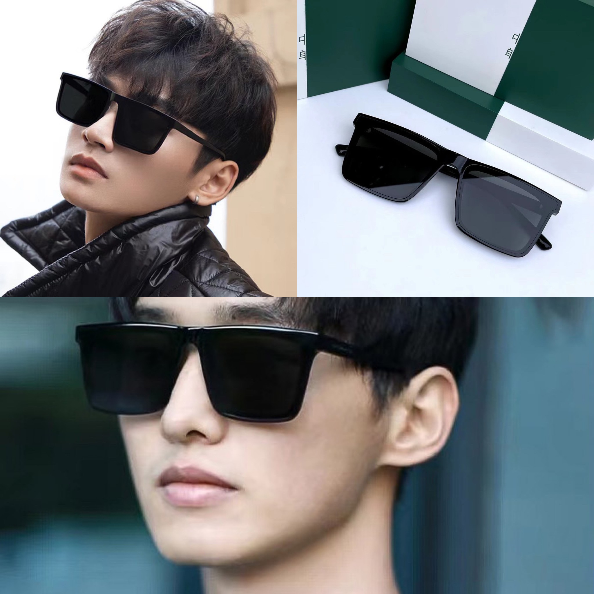 แว่นตากันแดด แฟชั่น ทรงเหลี่ยม พรีเมี่ยม ใส่ได้ทุกรูปหน้า สำหรับผู้ใหญ่ Unisex (ไม่มีกล่อง) ส่งด่วนจาก จ.อุบลราชธานี