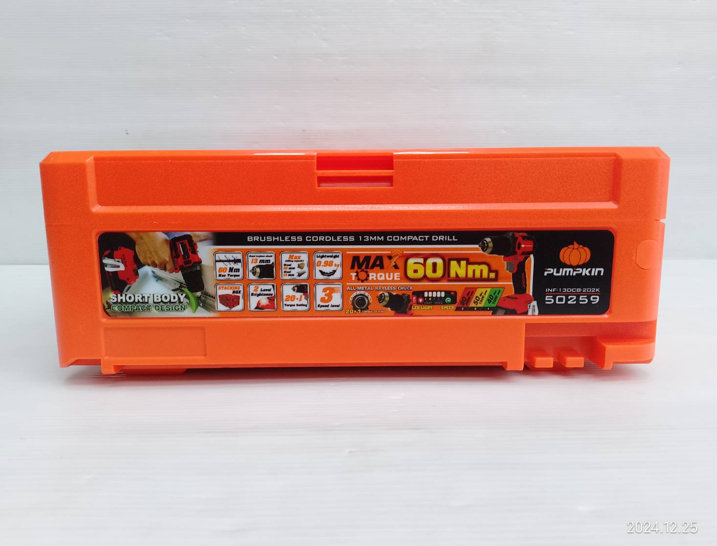 PUMPKIN สว่านไร้สาย20V Brushless Motor INF-13DCB-202K 50259