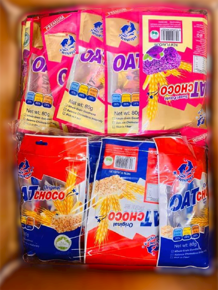 ข้าวโอ๊ตอัดแท่ง Oat Choco รสชาเขียวมัทฉะ พร้อมส่ง 6 รส ข้าวโอ๊ต ขนมข้าวโอ้ต oatchoco