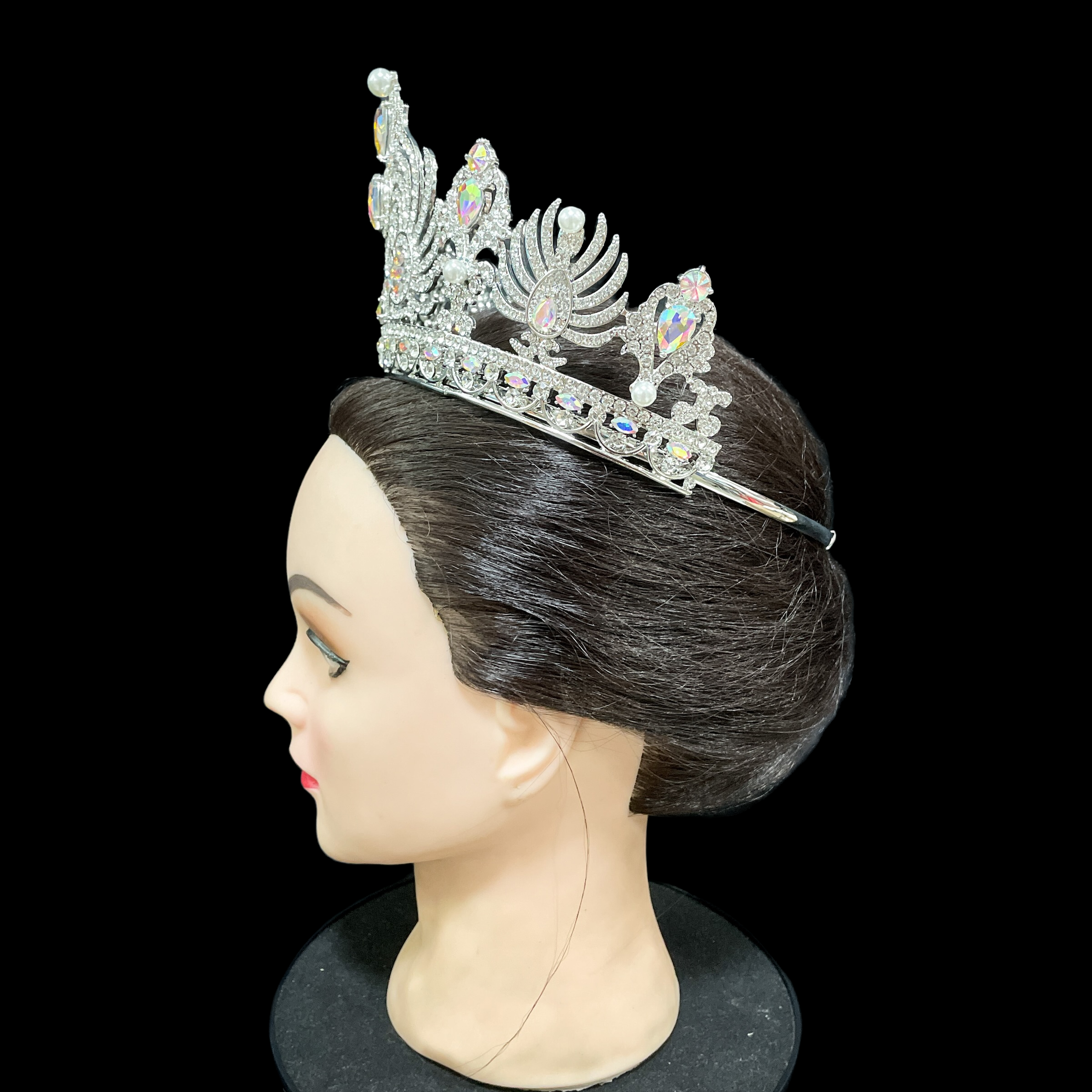 (พร้อมส่งจากไทย) มงกุฏ 093 สีรุ้ง มงกุฎนางงาม มงกุฎเพชร มงกุฎประกวด สินค้าพร้อมส่ง ไม่ต้องรอนาน งานพรีเมี่ยม