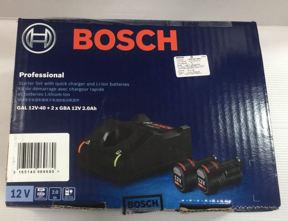 ชุด Starter Kit 12V / 2.0Ah BOSCH 1600A01B8W