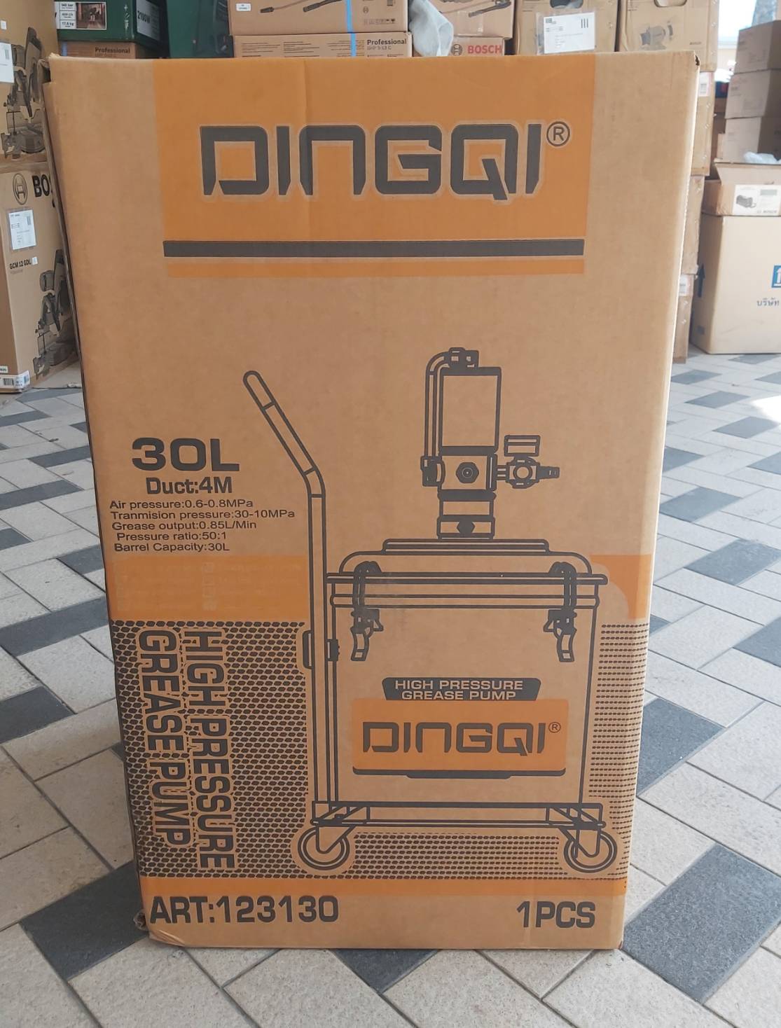 ถังอัดจารบี30ลิตร แบบใช้ลม ART:123130 DINGQI