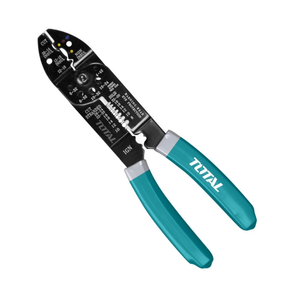 TOTAL คีมปลอกสายไฟอัตโนมัติ ขนาด 8.5 นิ้ว รุ่น THT15851