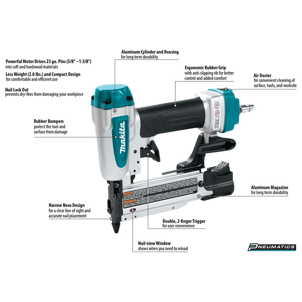 เครื่องยิงตะปูลม จาก MAKITA รุ่น AF353 (P606-P635)