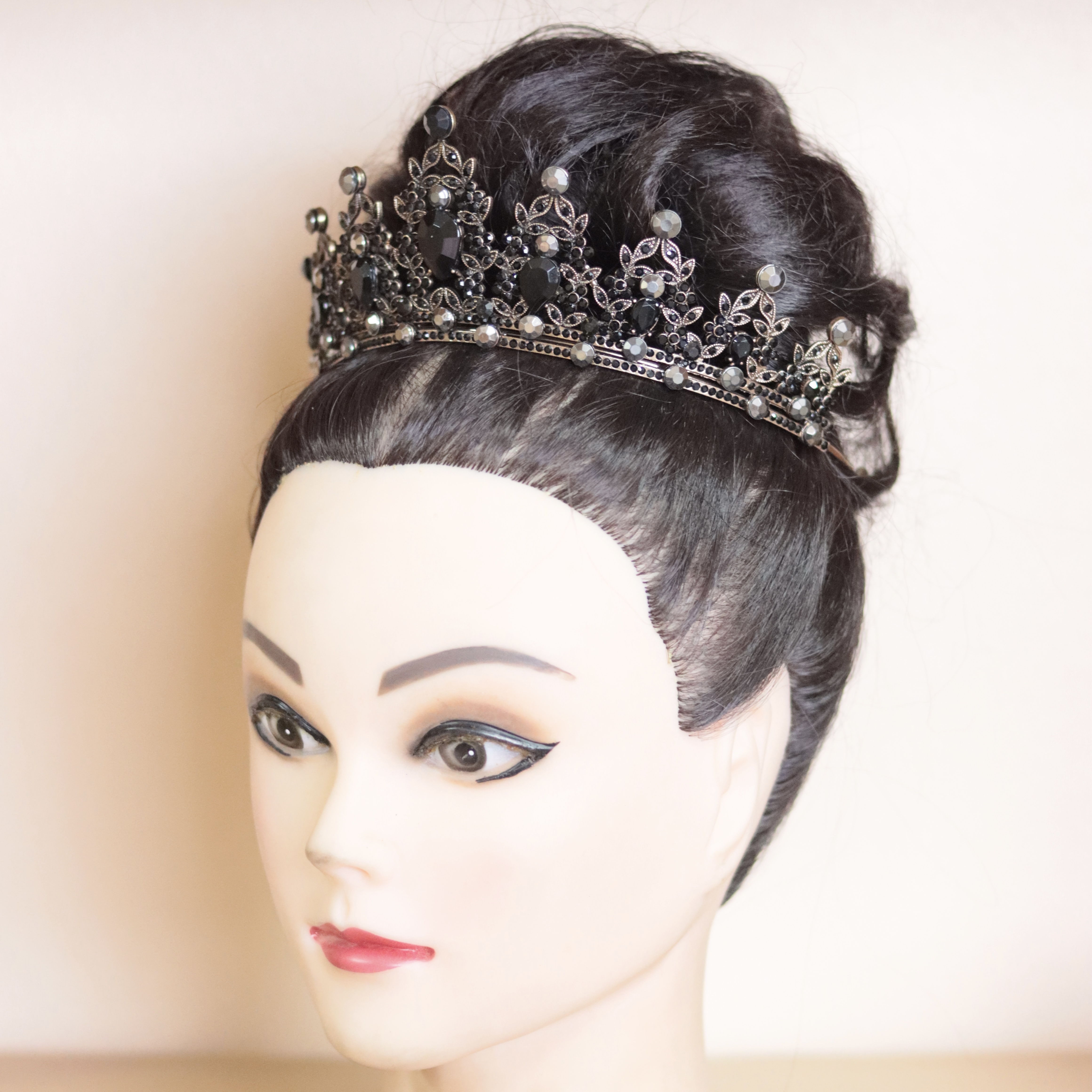 (พร้อมส่ง) เทียร่า 146 สีดำ งานสวย ปราณีต QCเพชรทุกเม็ด สินค้าพร้อมส่งจากไทย