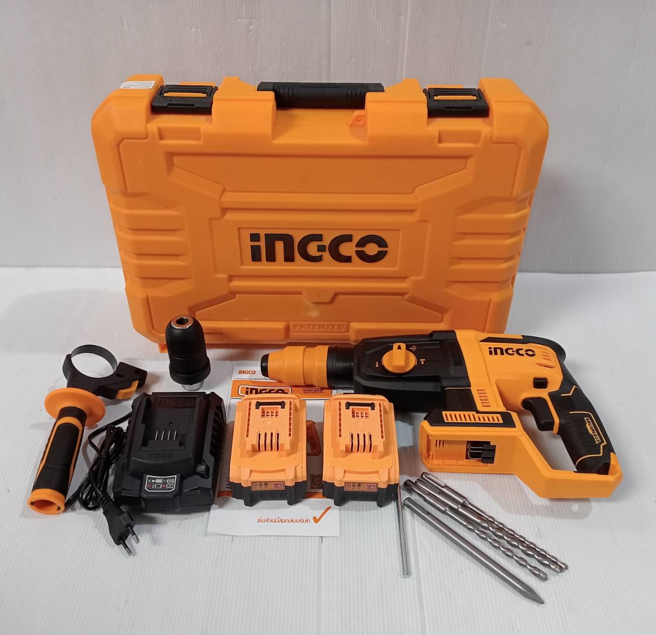 สว่านโรตารี่3ระบบ CRHLI202289 INGCO (ครบชุด ถอดหัวได้)