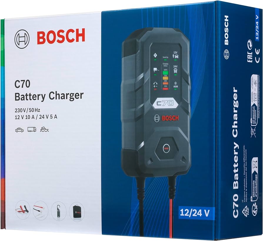เครื่องชาร์จแบตเตอรี่ รุ่น C70-B BOSCH 0189912070-HD3