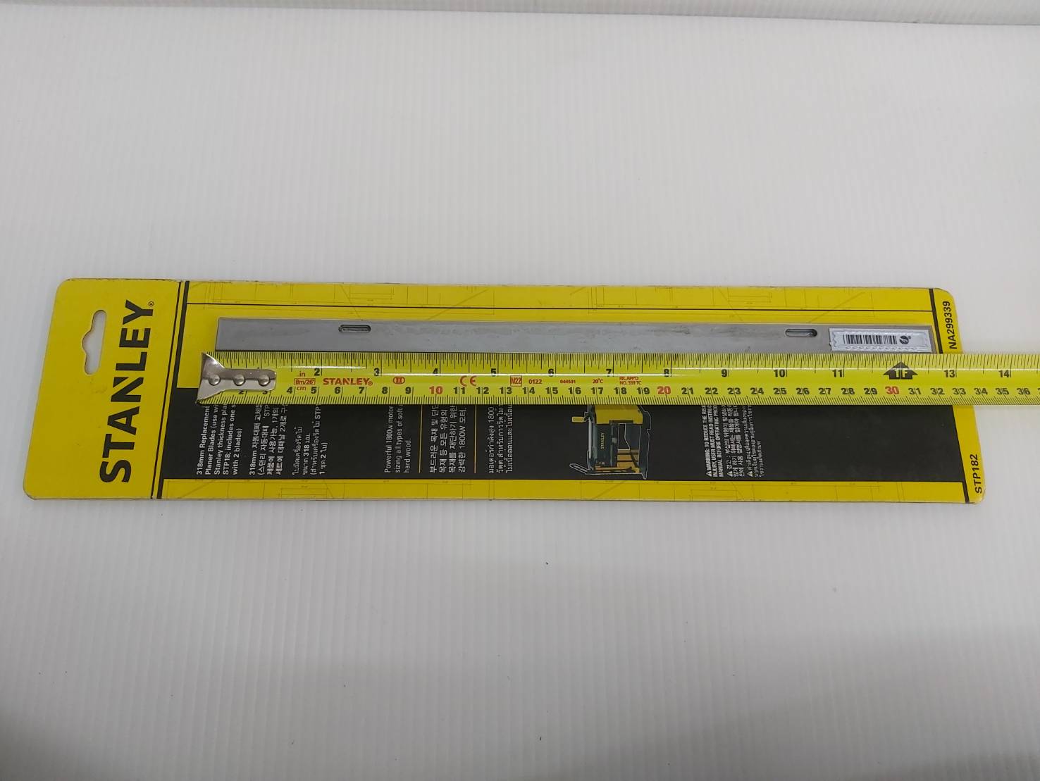 STANLEY รุ่น STP182 ใบมีดสำหรับเครื่องรีดไม้12.5" STP18 (แพ็ค 2 ใบ) NA299339