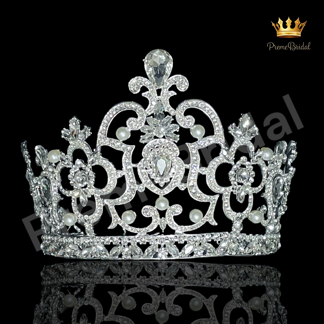 (พร้อมส่ง) เทียร่า 166 สีเงิน มงกุฎนางงาม ที่ฮิตที่สุด งานสวย ปราณีต สินค้าพร้อมส่งจากไทย