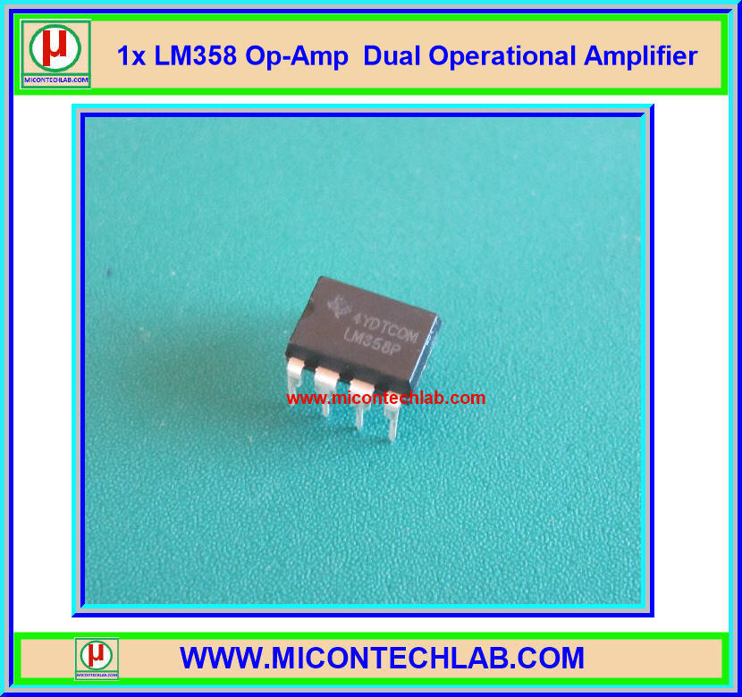 1x LM358 Op-Amp Dual Operational Amplifier IC Chip