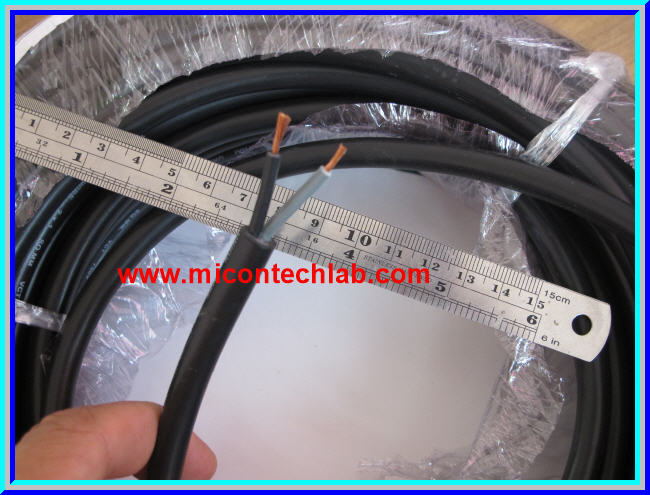 1x สายไฟ VCT 2x1.0 ตร.มม. ยาว 1 เมตร (Cable Wire VCT)
