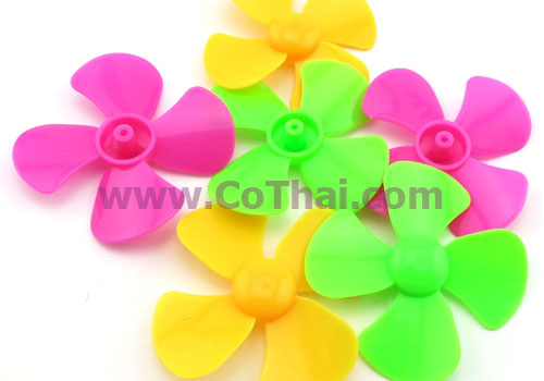 ใบพัดลม 4แฉก สีชมพู 80x1.9