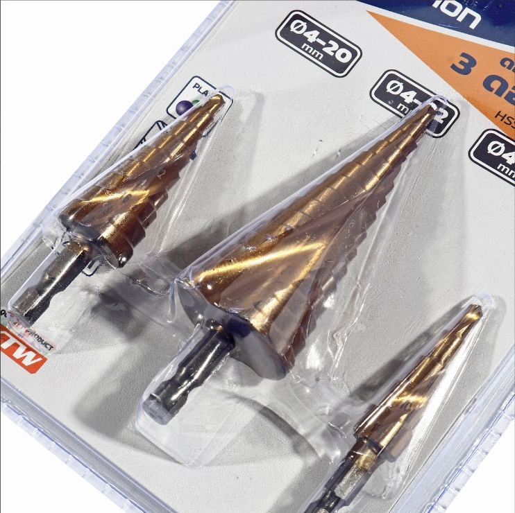 ดอกสว่านเจดีย์ 3 ดอก/ชุด HSS(4-12,20,32) MARATHON