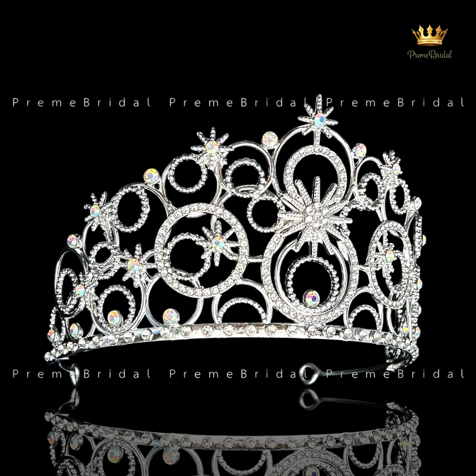 (พร้อมส่ง) เทียร่า 451 มงกุฎครึ่งหัว ไซส์นางงาม ขนาดใหญ่ สวย ปราณีต QCเพชรทุกเม็ด สินค้าพร้อมส่งจากไทย