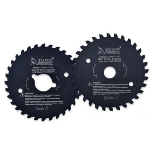 ใบเลื่อยวงเดือนคู่ 5"x32T สำหรับ TC1255 SUMO ใช้สำหรับตัด วีว่าบอร์ด ไม้ พลาสติก และเหล็ก