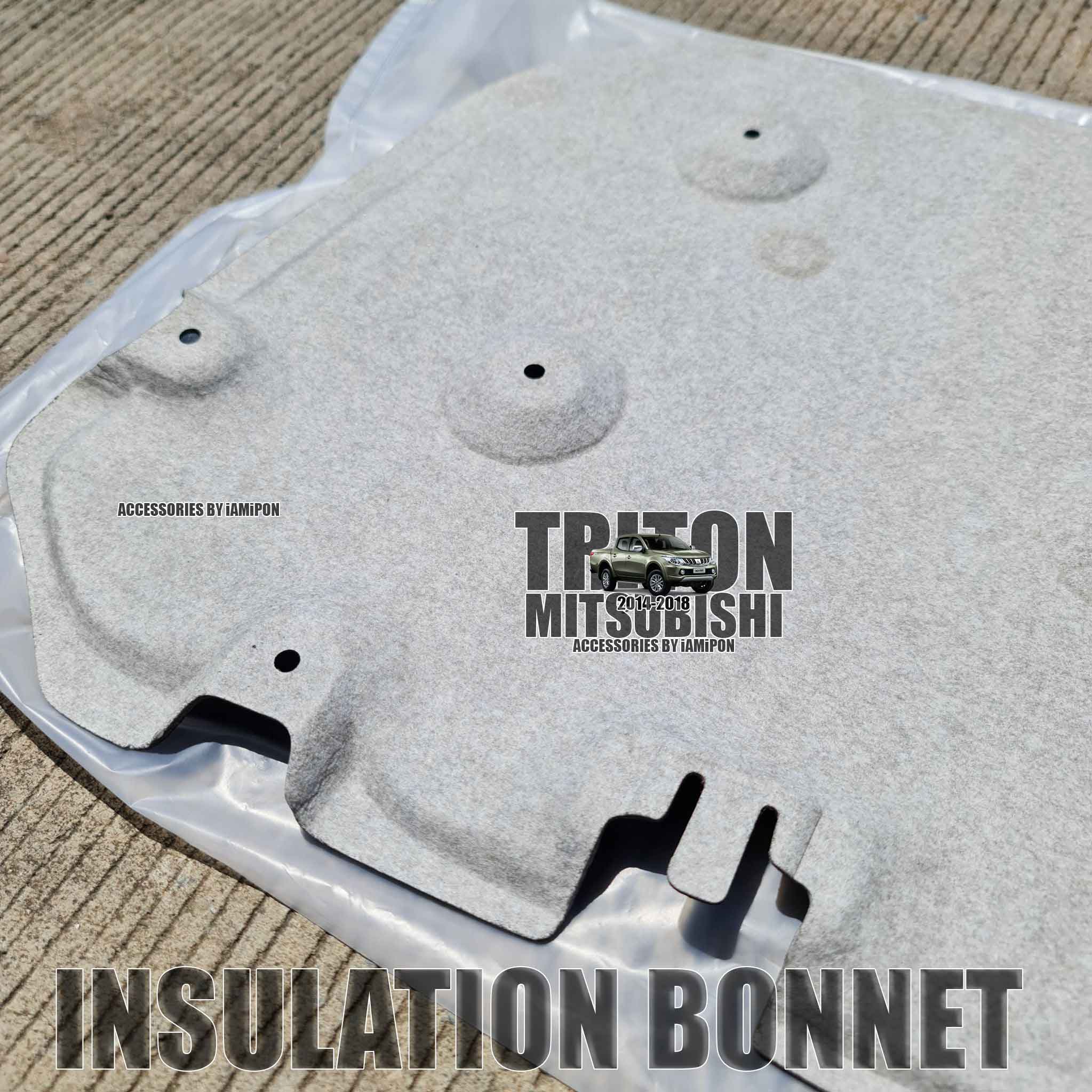 แผ่นกันความร้อนฝากระโปรงหน้า MITSUBISHI TRITON 2014-2018