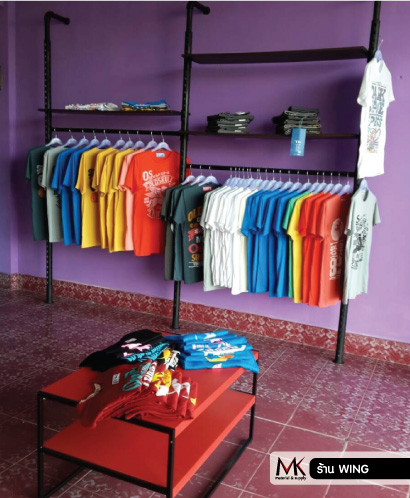 อุปกรณ์ตกแต่งร้านขายเสื้อผ้า อะคริลิค ราคาถูก