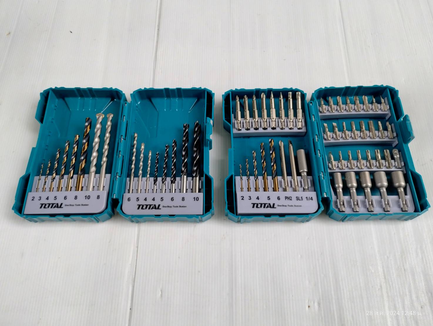 สว่านกระแทก12V+ดอกไขควง+ดอกสว่าน TOSLI240467 TOTAL