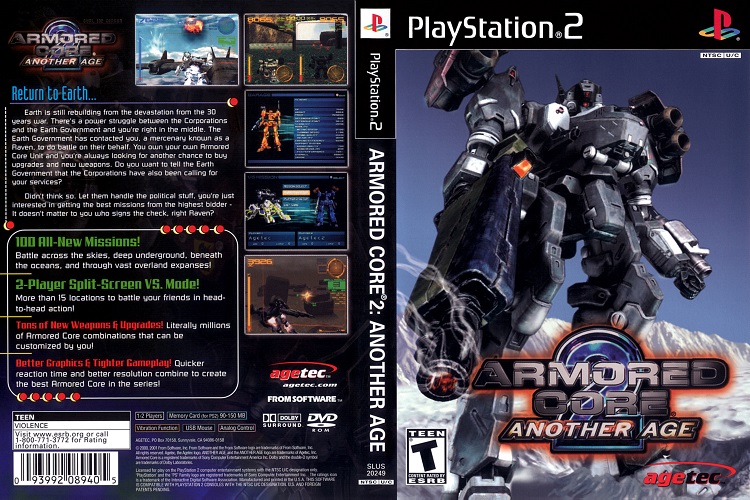 ARMORED CORE 2 ANOTHER AGE [US : DVD5 1 Disc]