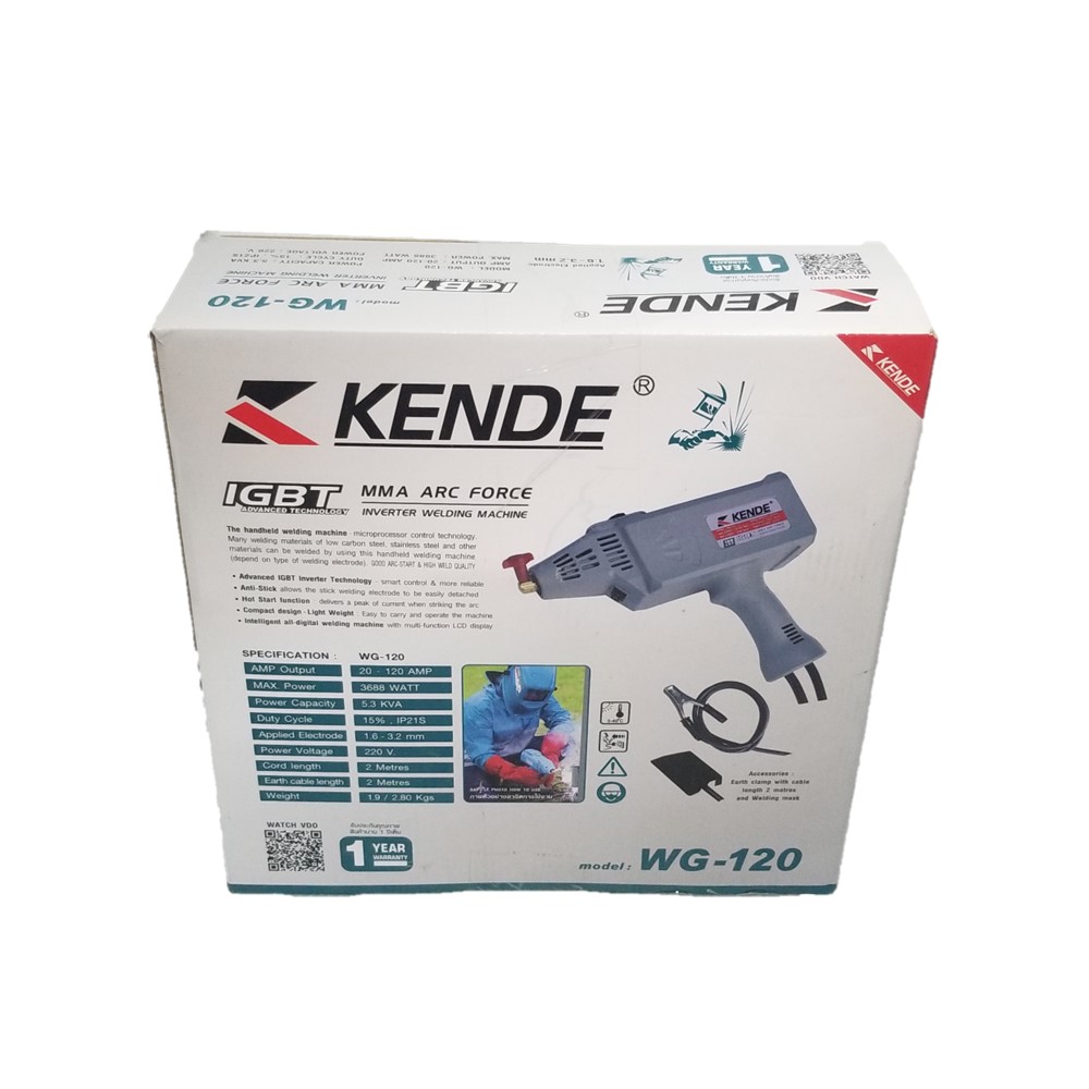 ปืนเชื่อมไฟฟ้า รุ่น KD-WG-120 KENDE