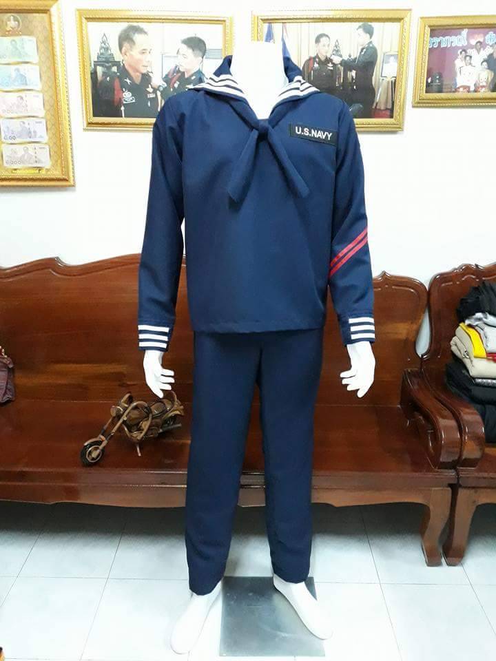ชุดทหารเรือกะลาสี / US Navy / ทหารเรืออเมริกา / ชุดกะลาสีเรือ / ชุดทหารเรือ /ุ ชุดอาชีพ / ชุดอาชีพในฝัน
