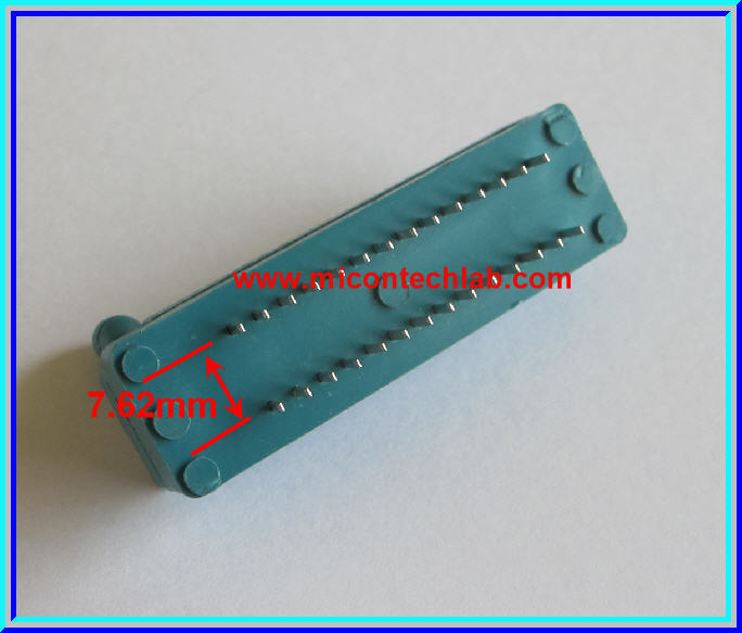 1x Universal IC Socket 28 Pins Width 7.62mm / 0.3 inch