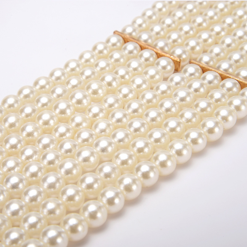 (พร้อมส่ง) เข็มขัดมุก001