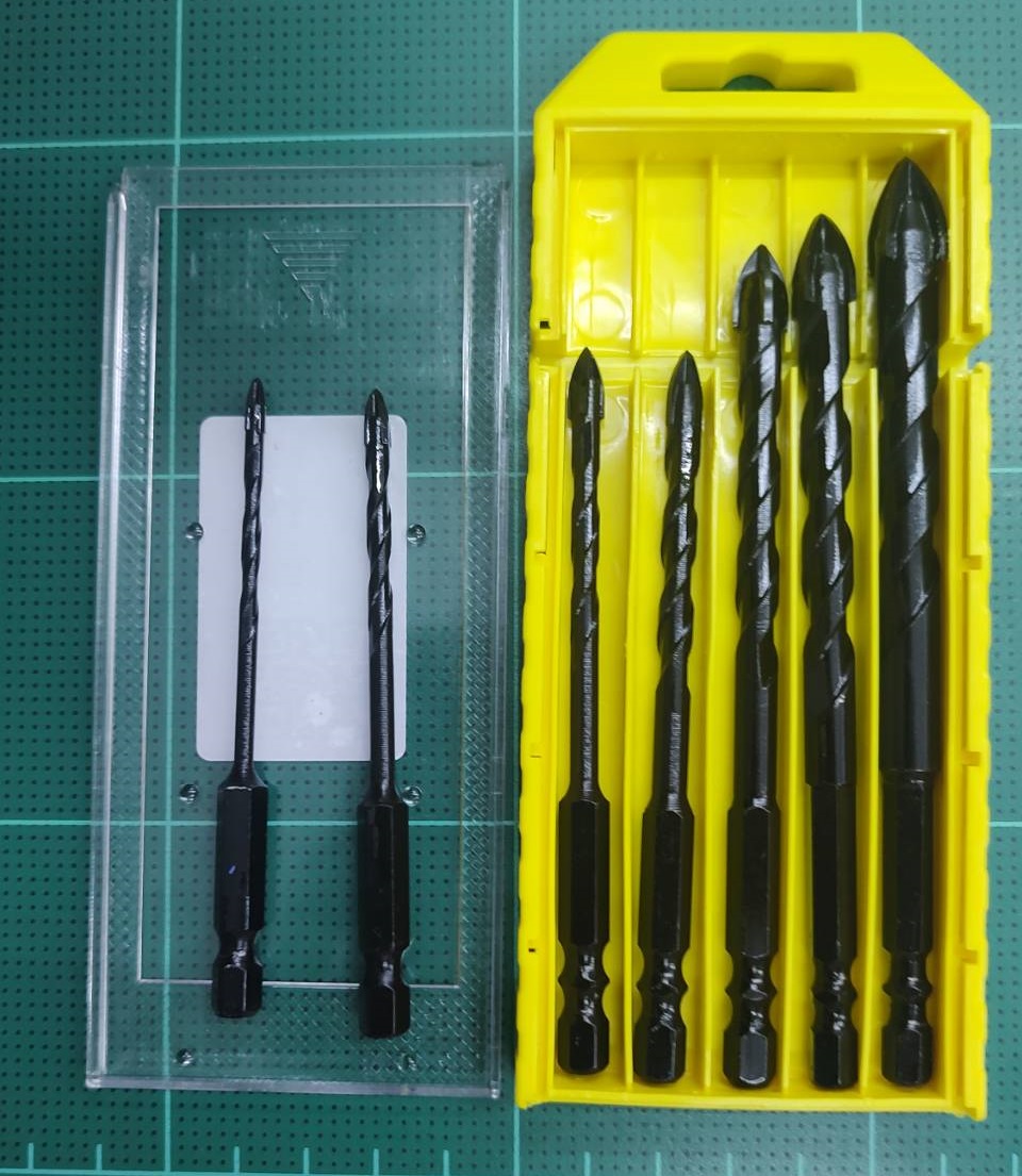 ดอกเจาะอเนกประสงค์คาร์ไบด์ 4แฉก 7 ชิ้น YC355-HT0158