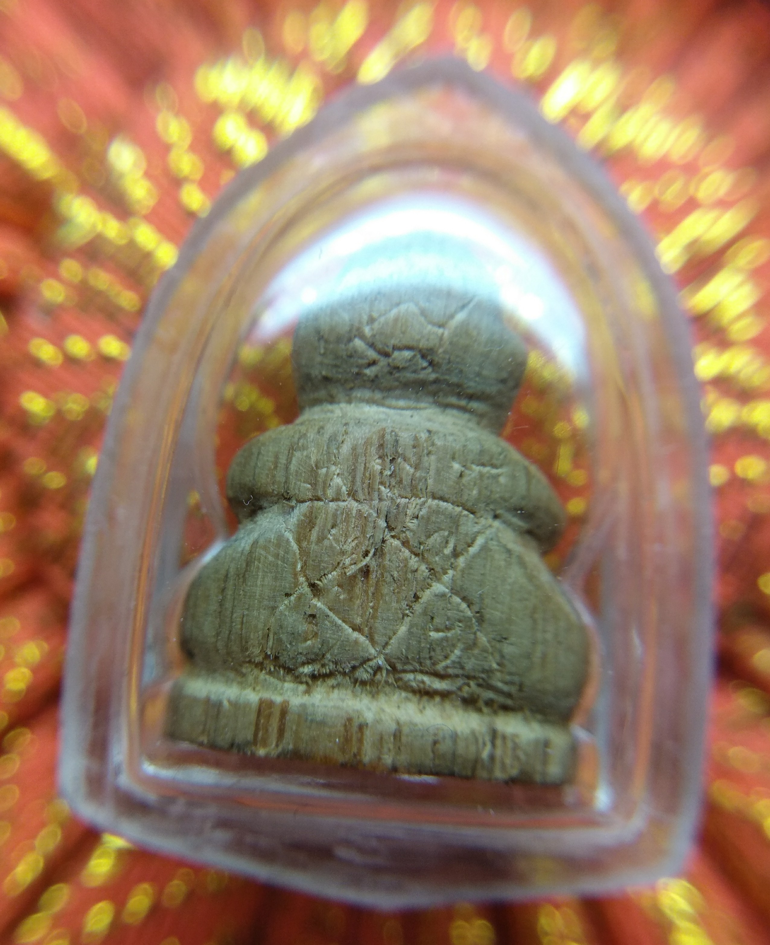 พระปิดตาไม้คูณแกะสลัก หลวงปู่ทิม อิสริโก วัดละหารไร่ จ.ระยอง