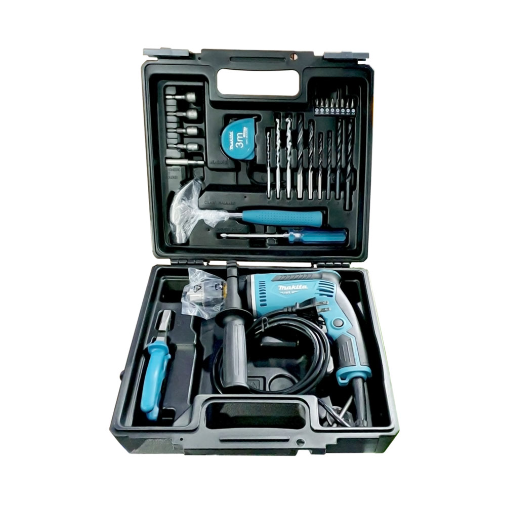 M8103KX2B ชุดเครื่องมือ M8103B+กล่อง+ชุดดอกสว่าน+ชุดดอกไขควง MAKITA (MT Series)