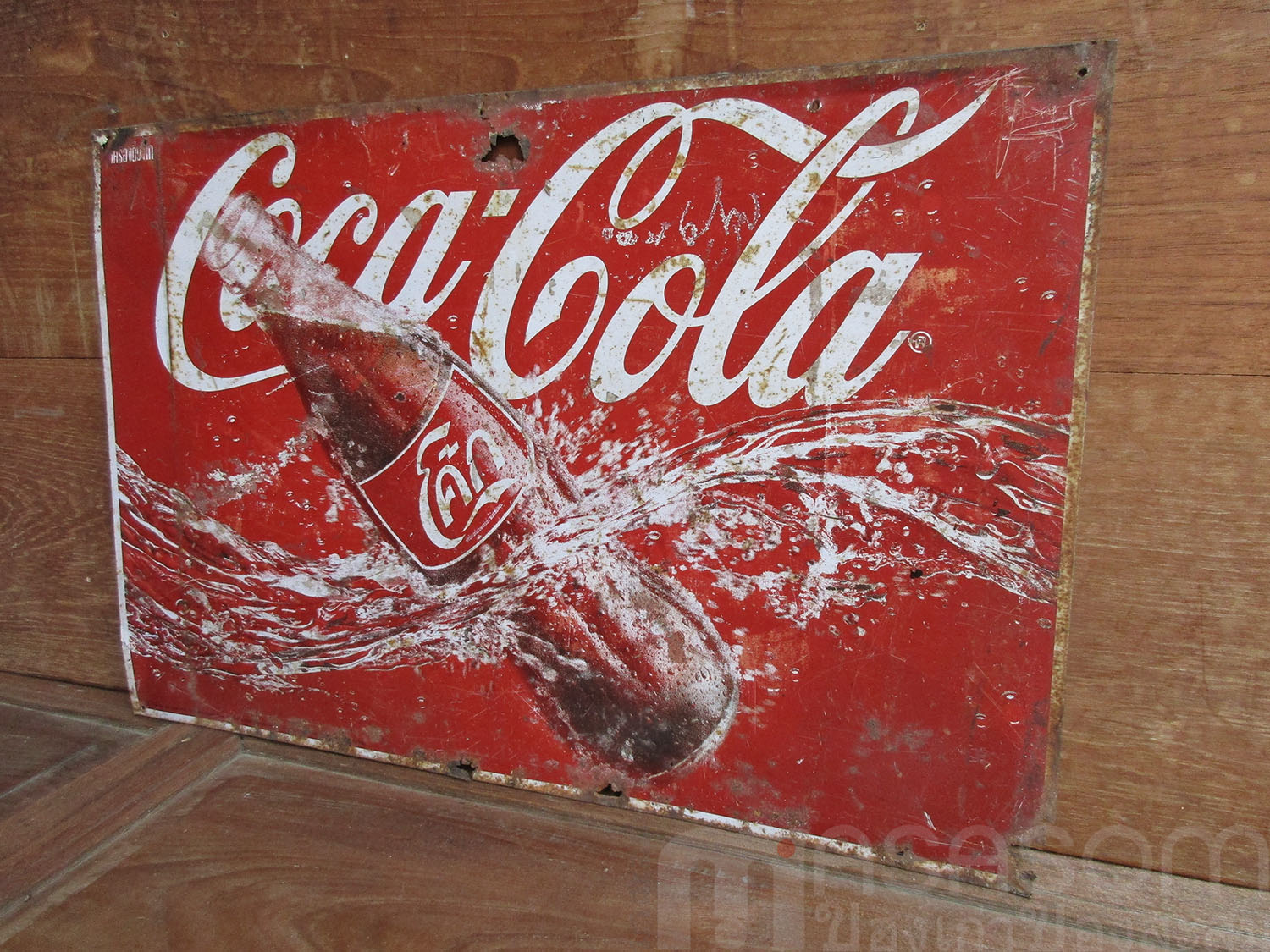 ป้ายสังกะสีโค้กของเก่า