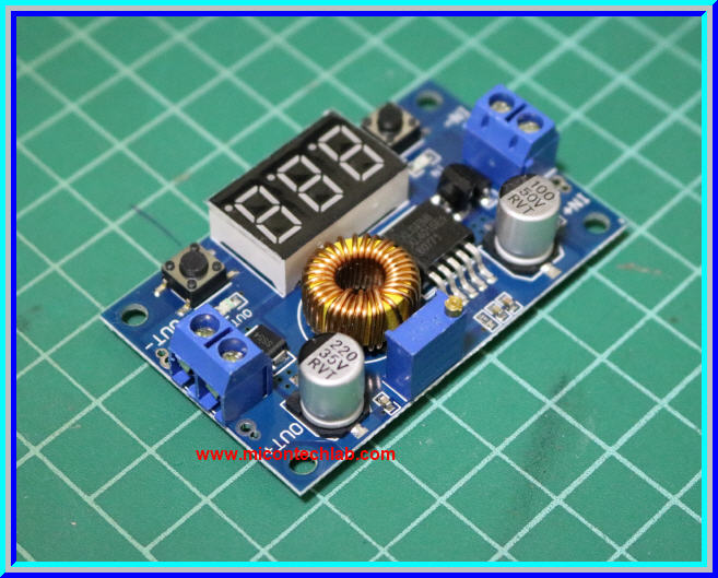 1x XL4015 Step down (Buck) DC to DC Converter 5Amp module +Voltmeter+Heatsink