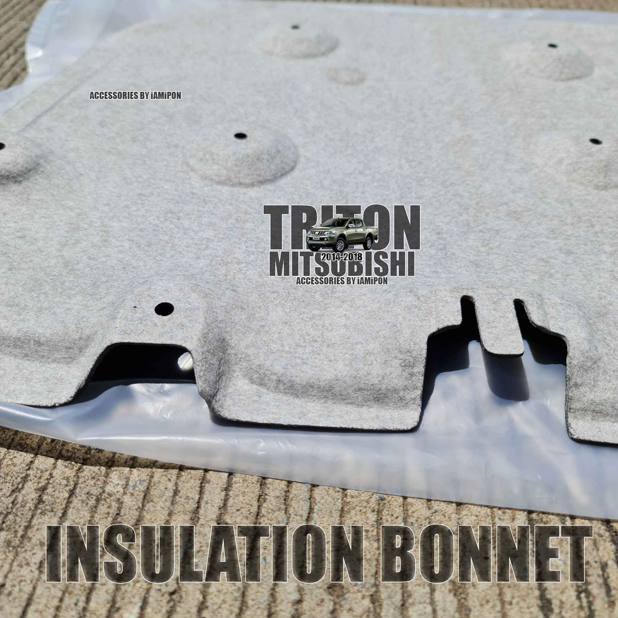 แผ่นกันความร้อนฝากระโปรงหน้า MITSUBISHI TRITON 2014-2018