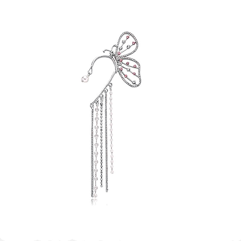 (พร้อมส่ง) Ear Cuff 021 จอนหูผีเสื้อ ใส่ข้าง"ซ้าย" งานสวย เพชรวาว สินค้าคุณภาพ ส่งจากไทย คุยง่าย ส่งเร็ว