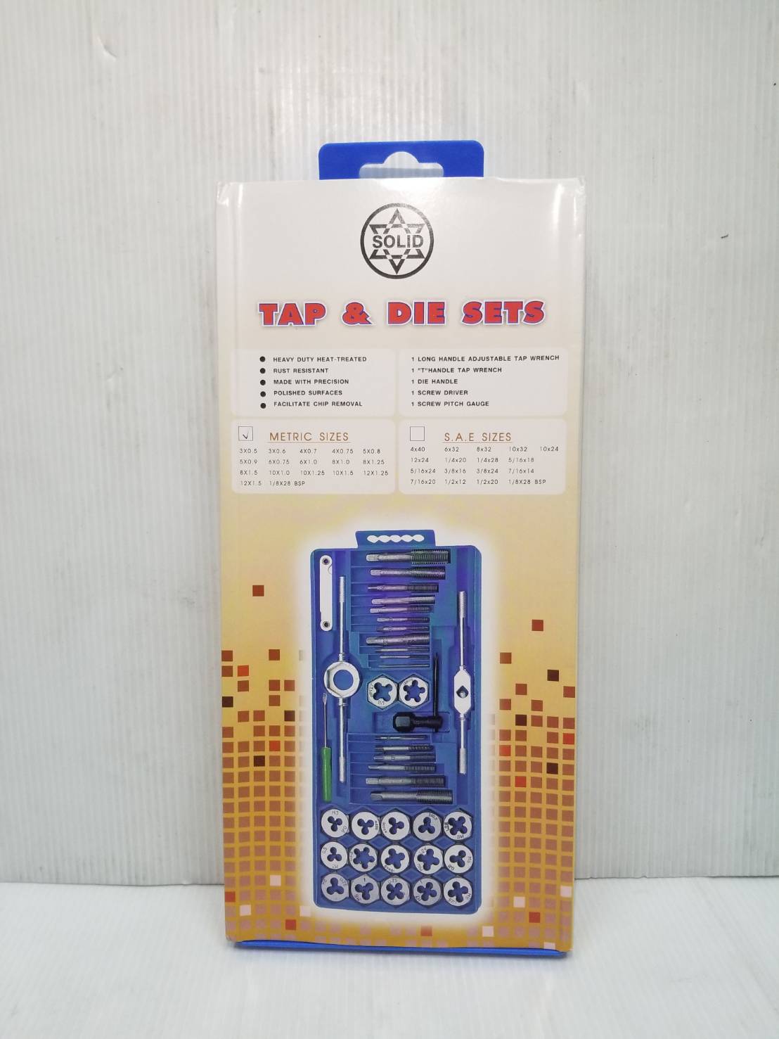 ชุดต๊าปเกลียว 40 ตัวชุด TAP40M SOLID (มิล)