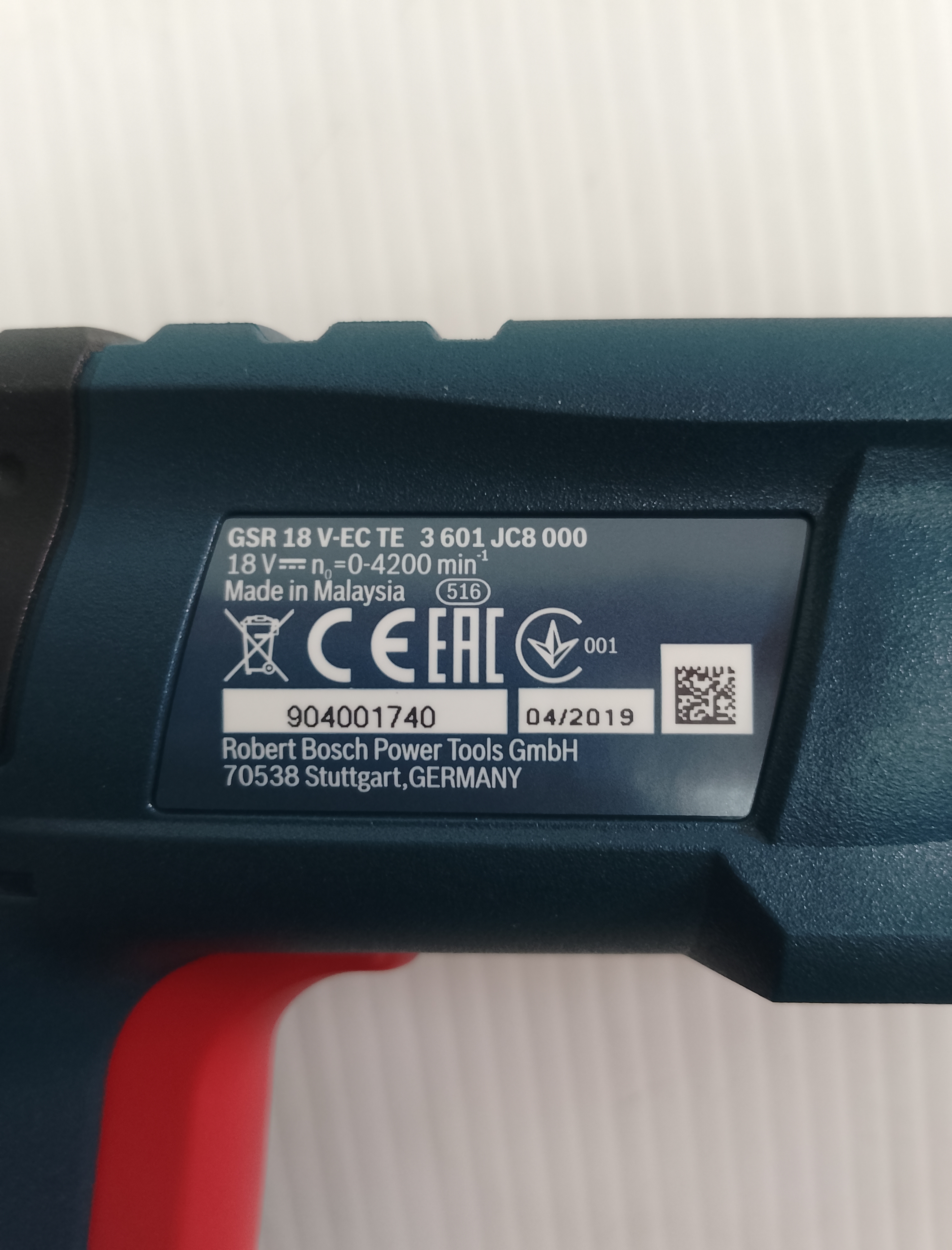 สว่านขันสกรูออโต้ไร้สาย พร้อมเเมกกาซีน GSR18V-EC TE+MA55 BOSCH