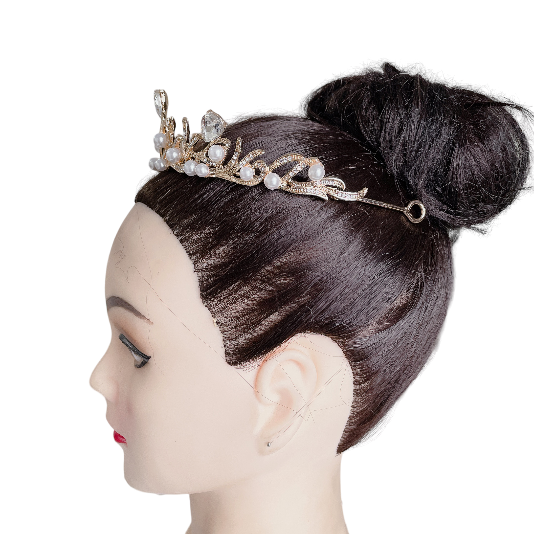 (พร้อมส่ง) เทียร่า 387 สีทอง มงกุฎเจ้าสาว มงกุฎเพชร งานพรีเมี่ยม สินค้าพร้อมส่งจากไทย