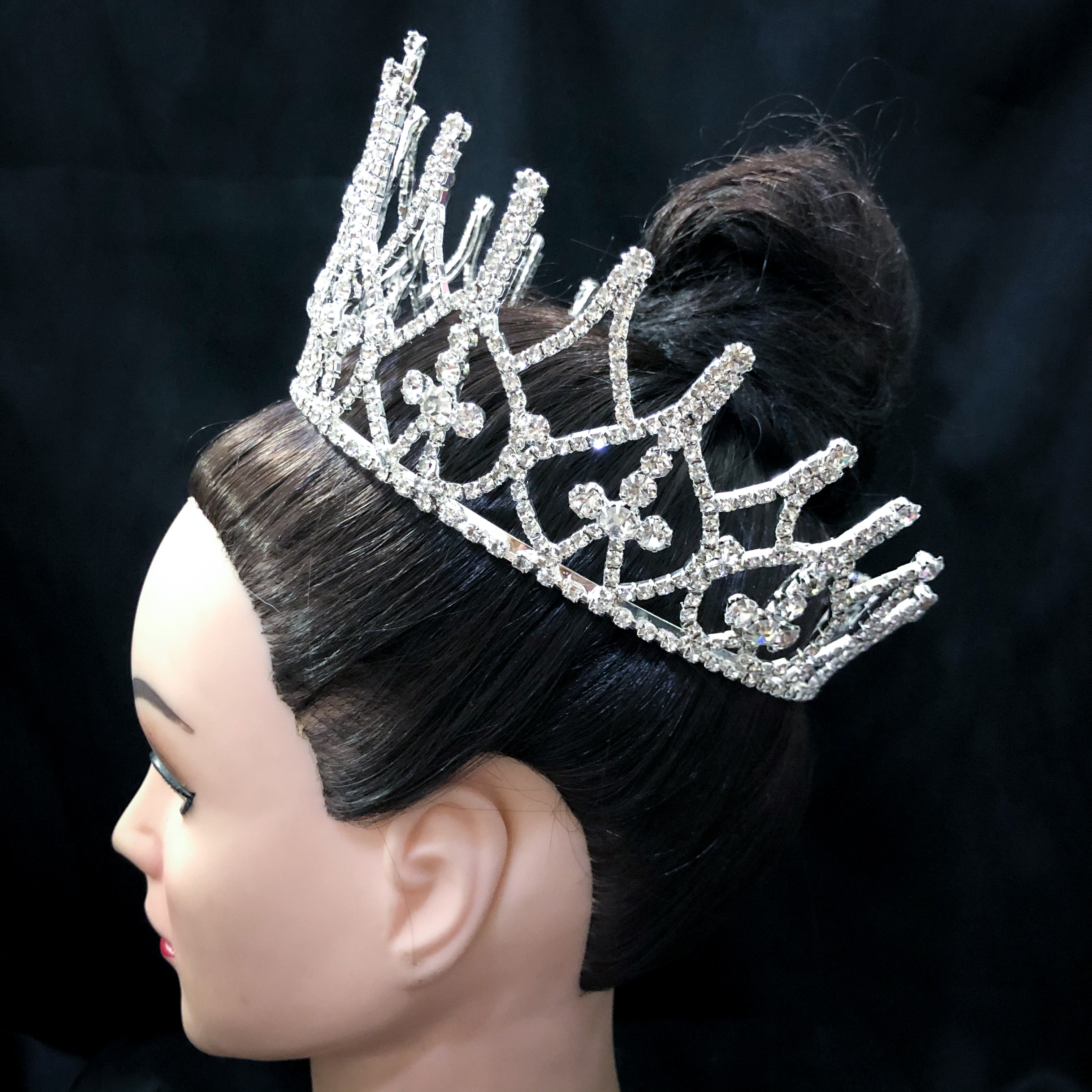 (พร้อมส่ง) มงกุฏ 069 มงกุฎนางงาม ทรงสวย ส่งจากไทย งานละเอียดทุกเม็ด