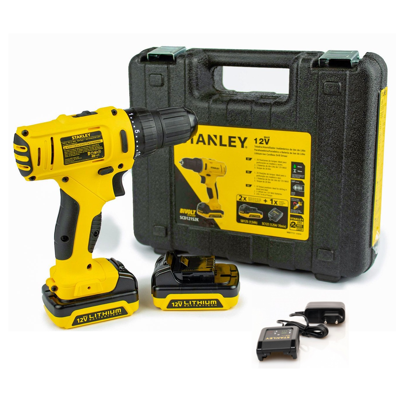 สว่านไขควง12V SCD121S2K STANLEY