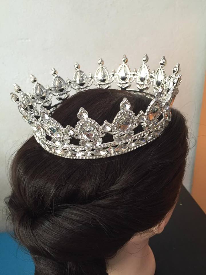 (พร้อมส่ง) มงกุฎ 018-สีส้มเรือนทอง