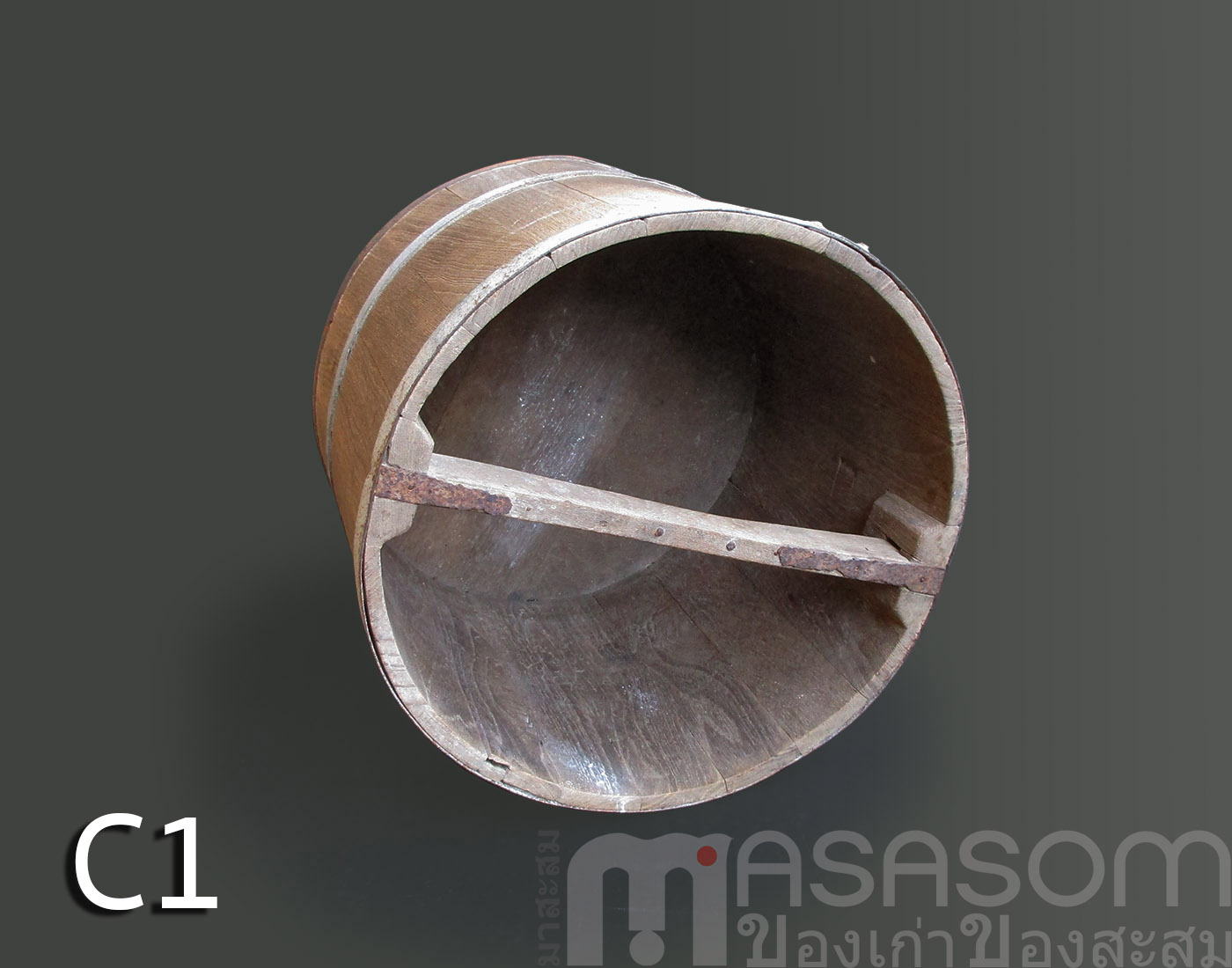 ถังไม้ตวงข้าวโบราณขนาด 20 ลิตร