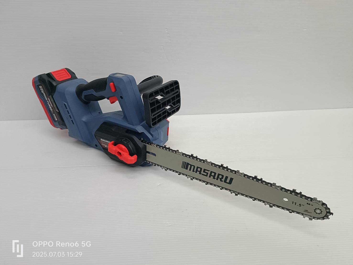 MASARU เลื่อยไฟฟ้าไร้สาย 11.5 นิ้ว 20V รุ่น SCS-420 เลื่อยตัดไม้แบตเตอรี่ ตัดไม้ขนาดใหญ่ เลื่อยโซ่ไร้สาย