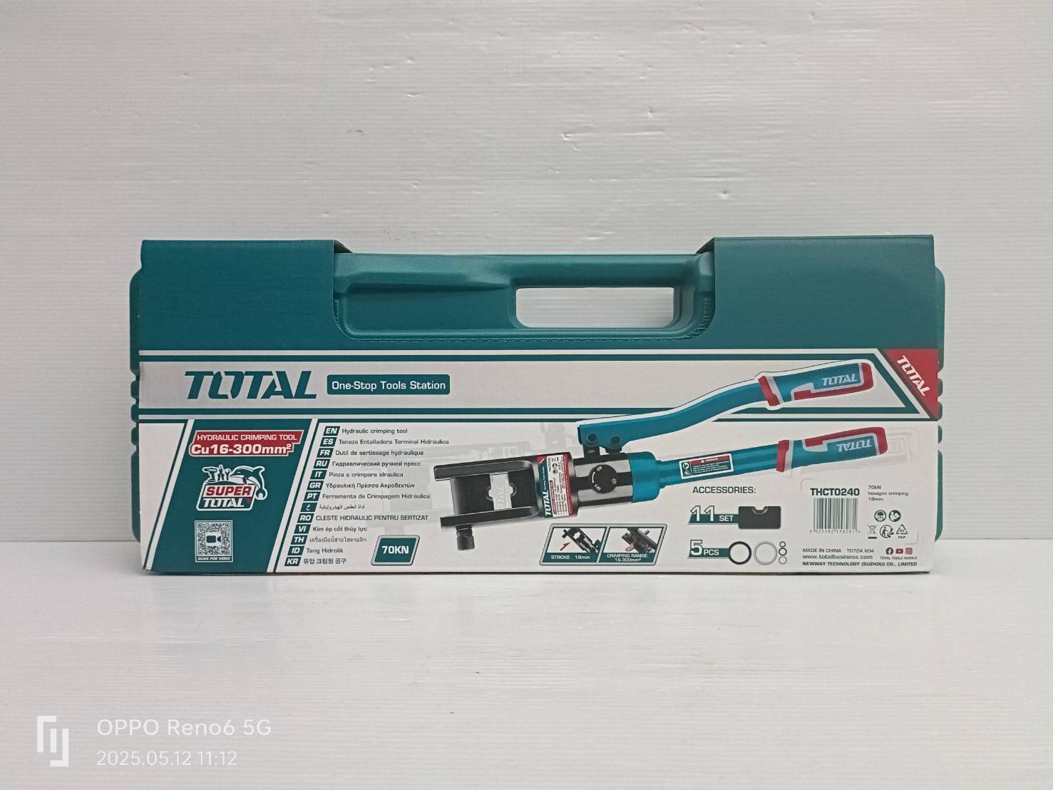 คีมย้ำหางปลาไฮดรอลิค 16-240mm² THCT0240 TOTAL