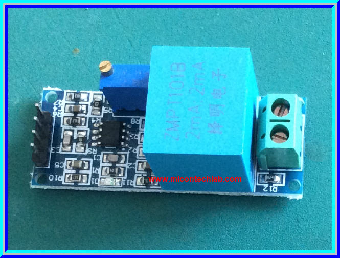 1x เซ็นเซอร์วัดแรงดันไฟ AC 220V ZMPT101B (AC Volt Sensor)
