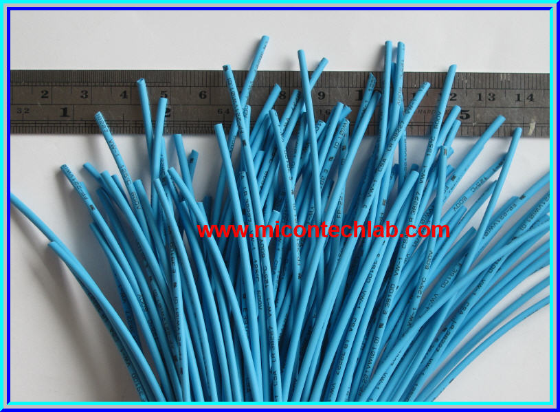 1x ท่อหดยี่ห้อ 3M ขนาด 1.0 มม. ยาว 1 เมตร สีน้ำเงิน